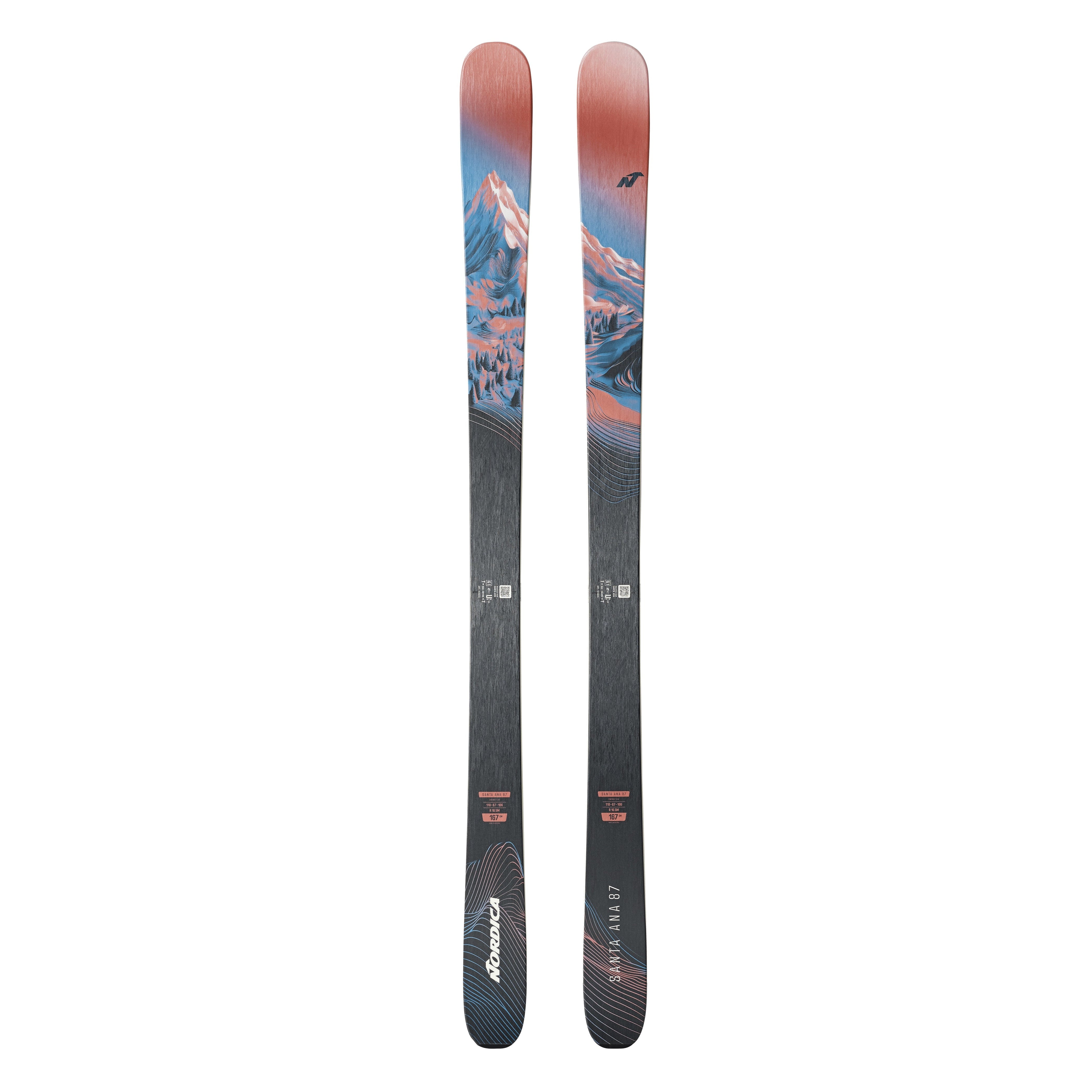 Nordica Santa Ana 87 26/27 all-mountain ski – topsheet